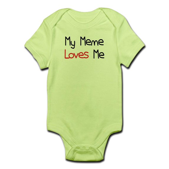 CafePress - My Meme Loves Me Infant Bodysuit - Baby Light Bodysuit