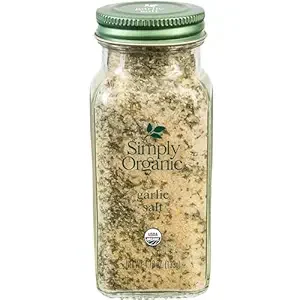 Simply Organic Garlic Salt, 4.7 Ounce Bottle, Perfect Blend of Salt, Garlic and Parsley for any Savory Dish ( Pack of 2 )