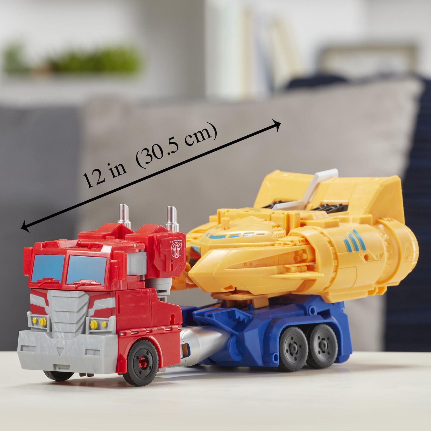 Transformers Toys Cyberverse Spark Armor Ark Power Optimus Prime Action Figure - Combines with Ark Power Vehicle to Power Up - For Kids Ages 6 and Up, 12-inch