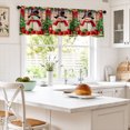 thumbnail image 5 of AshasdS Christmas Snowmen in Window Frame Valance Winter Holiday Short Curtain Rod Pocket for Kitchen Room, 5 of 5