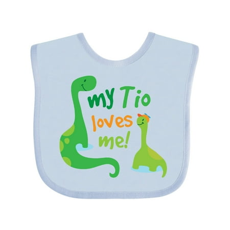 

Inktastic My Tio Loves Me Nephew Gift Gift Baby Boy Bib