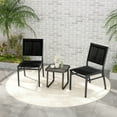 thumbnail image 4 of Gymax 2PCS Outdoor Dining Chairs w/ Breathable Seat Backrest Heavy-Duty Aluminum Frame, 4 of 9