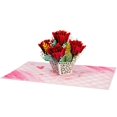 thumbnail image 3 of Paper Love Tarjeta Emergente Con Rosas Encantadoras En 3D, Regalo Para Cumpleaños, Aniversario De Boda, Gracias, Te Mejores En Todas Las Ocasiones O Simplemente Porque Sí, Cubierta De 5 X 7 Pulgadas,, 3 of 6