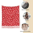 thumbnail image 6 of Cauagu Hohoho Print Women Wrap Shawl tassels Scarves Retro Scarf 77.6"X28.3", 6 of 8