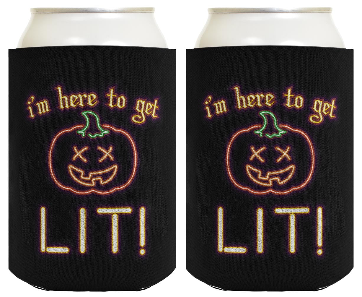 ThisWear Halloween Gifts Lit JackO'Lantern Halloween Drink Holder 2