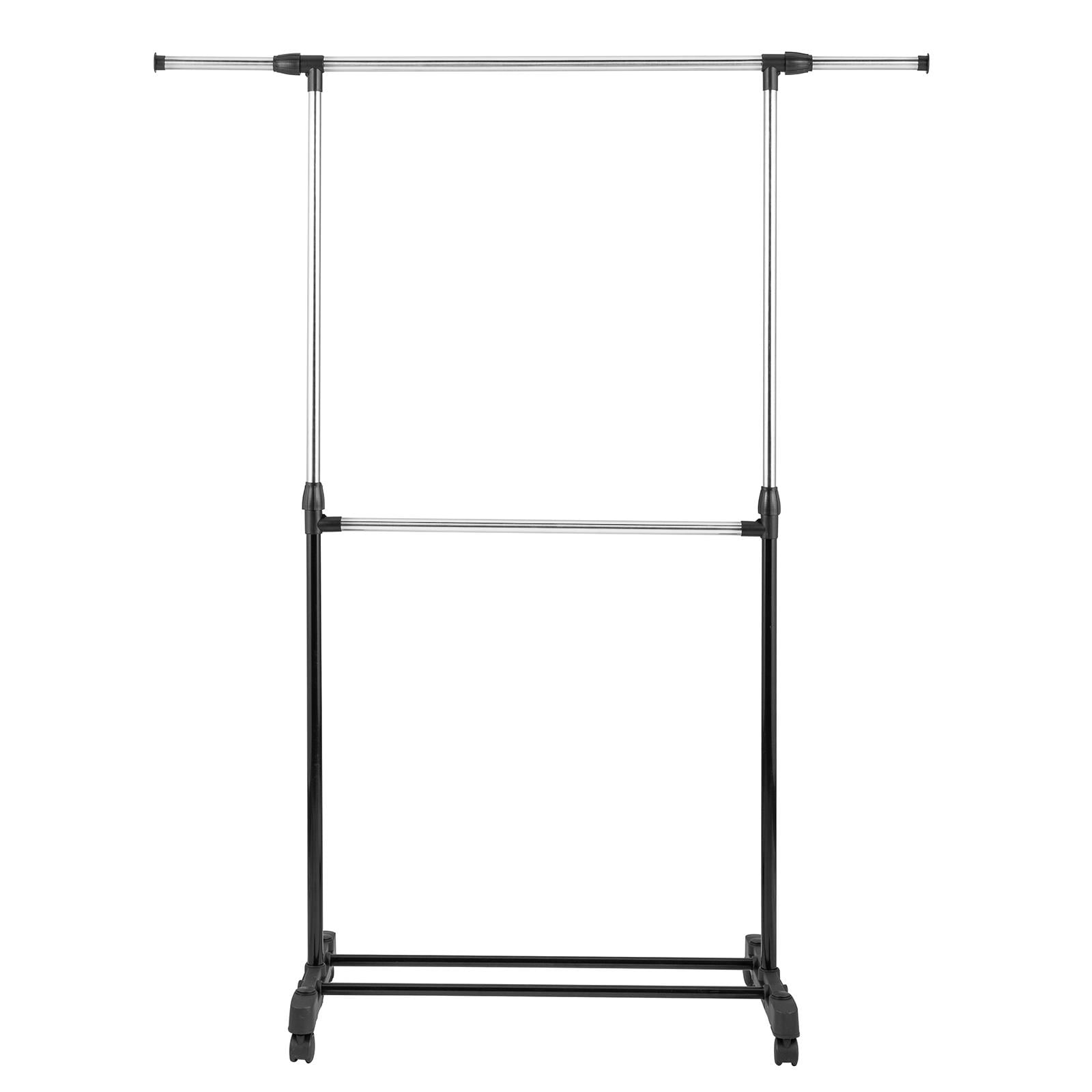 Buy Ktaxon Adjustable Rolling Clothes Rack Single Rail Hanging Garment