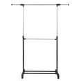 thumbnail image 3 of Ktaxon Adjustable Rolling Clothes Rack Single Rail Hanging Garment Bar Heavy Hanger, 3 of 15