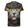 thumbnail image 4 of PiGOGI Men's Cool Graphic Tee - Soft Short Sleeve Round Neck Novelty Print T-Shirt for Casual Daily Wear S-5XL Dark Gray, 4 of 5