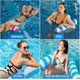 thumbnail image 3 of Hamaca de Agua Inflable 4 en 1, Paquete de 2 Hamaca Flotante para Piscina, Inflable Alberca, Cama de Piscina Inflable Plegable con 1 Bomba de Aire, Adecuado para Juegos, Fiestas en la Playa, 3 of 4