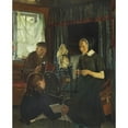 thumbnail image 2 of Gustav Vermehren 20x24 Black Ornate Framed Double Matted Museum Art Print Titled: Interior from Hedeboegnen, 2 of 5