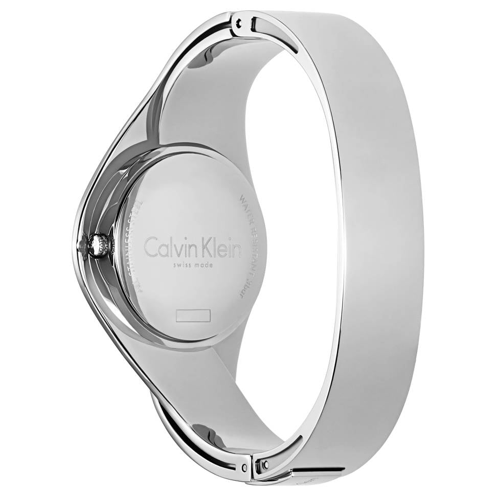 CALVIN KLEIN Senses Silver Dial Ladies Medium Bangle Watch K5N2M126 Walmart