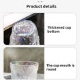 thumbnail image 3 of kurtrusly Frosted Transparent Glass Cup Beautiful Drinkware Milk Beer Mug Summer Large Capacity Container Restaurant Juice high type 400ml, 3 of 6