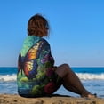 thumbnail image 3 of Wildflowers Butterfly Beach Towel, Microfiber Beach TowelsAbsorbent, Compact, Beach Blanket, Lightweight Towel for The Swimming, 3 of 7