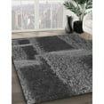 thumbnail image 3 of Ahgly Company Machine Washable Indoor Square Transitional Charcoal Black Area Rugs, 5' Square, 3 of 7