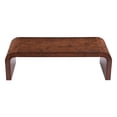 thumbnail image 3 of Noble House 53.7" Modern Waterfall Coffee Table,Rectangular Burl Veneer,Walnut, 3 of 8