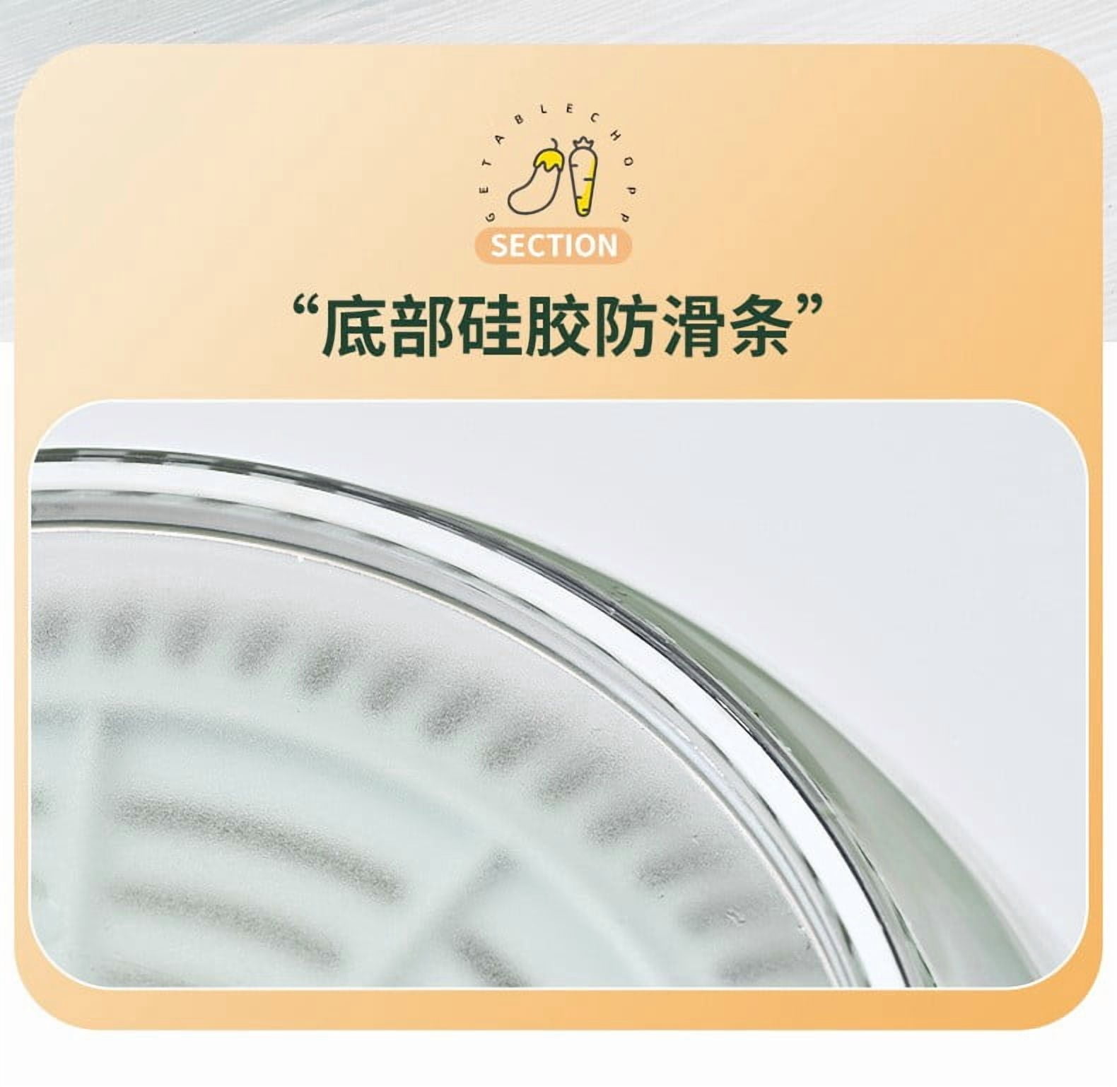 MMJ Kitchen Appliances Salad Spinner 6 in 1 Manual Vegetable Chopper and Juicer with Interchangeable Blades for Food Prep