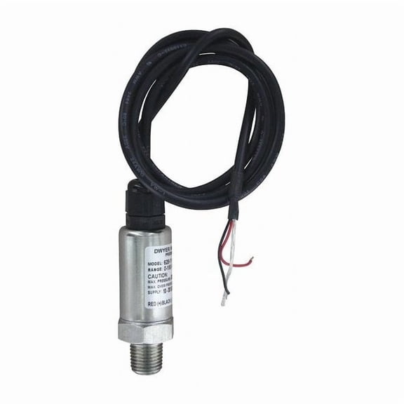Dwyer Instruments Transmitter,0 to 300 PSI,36 In Lead 628-13-GH-P1-E1-S1