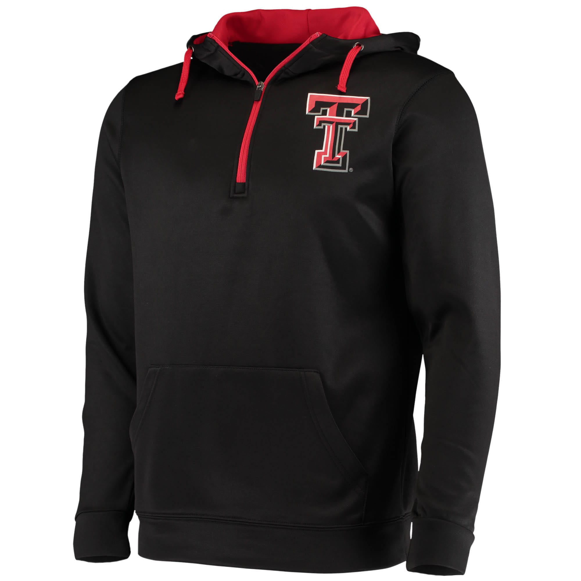Grey/Red Knight apparel Mens X-Large Texas Tech 1/4 Zip Pullover 