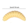 thumbnail image 2 of Gusano 20mm Maggot Grub Señuelo de pesca suave para agua dulce agua de mar Beige 50 piezas, 2 of 4