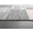 thumbnail image 2 of L'Baiet Verena Geometric Area Rug Pink Grey 8' x 10' Large Area Rugs Carpet for Living Room, Bedroom, Dining Table, Office, Hallway, Foyer | Neutral Colorful Modern Abstract Home Decor, 2 of 7