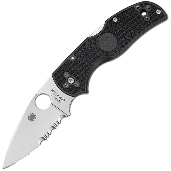 Spyderco Native 5 Lightweight Black FRN ComboEdge Folding Knife
