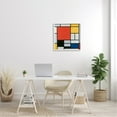 thumbnail image 2 of Stupell Industries Composition in Red Yellow Blue Black Piet Mondrian Classic Abstract Painting Painting White Framed Art Print Wall Art, Design by one1000paintings, 2 of 5