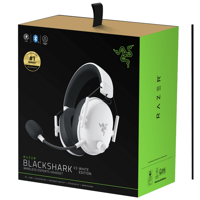 Razer BlackShark V3 Wireless Esports Headset, White - Walmart.com