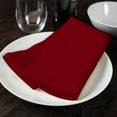 thumbnail image 3 of Avalon Kitchen Cloth Napkins – 24 Pack, Red 17x17 in, Durable Polyester Dinner Napkins with Hemmed Edges for Dining, 3 of 5