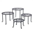 thumbnail image 2 of IVV 4 Plant Shelves With 4-1 Round Pattern In Black Baking Paint, 2 of 9