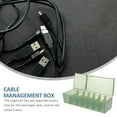 thumbnail image 4 of Caja de gestión de cables Caja de almacenamiento de cables de 7 ranuras Estuche organizador de cables Estuche ocultador de cables, 4 of 8