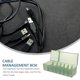 thumbnail image 4 of Caja de gestión de cables Caja de almacenamiento de cables de 7 ranuras Estuche organizador de cables Estuche ocultador de cables, 4 of 8
