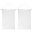 thumbnail image 1 of Uxcell 17" Length Enamel Pin Display Banner Blank Canvas Pin Banner White 2 Pack, 1 of 5