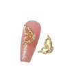 thumbnail image 5 of dianhelloya Nail Art Supplies 1Pc Nail Charm Cubic Zirconia Shiny Three-dimensional Glitter Anti-fall DIY Nail Art Gift Butterfly Splicing Wing Nail Art Jewelry for Women, 5 of 8