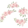 thumbnail image 2 of Pink Rose Self Adhesive Wall Stickers Home Living Room Decoration Background, 2 of 9