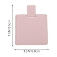 thumbnail image 2 of HEALEEP 1Set Pink Portable Makeup Mirror 3.3x2.7x0.3in for Purse Travel Use Home Bathroom Dressing Table Compact, 2 of 8
