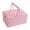 Pink, variant on Storage Box Foldable Storage Crate 14x10x7 Inch, Collapsible Plastic Bin with Handle, Multi-Purpose Camping Basket, Foldable Crate