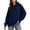 A-Navy, variant on SYwaren Oversized Sweatshirt for Women Hoodie Pullover Long Sleeve Casual Side Slit with Pockets Tops