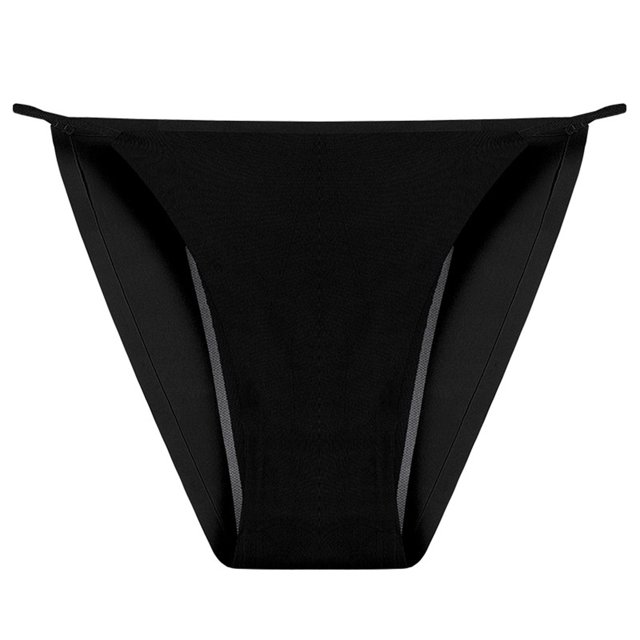 Charmgo Culottes Menstruelles pour Femmes, Bikini Extensible Taille Haute, Hipster, Sensation Glacée Anti-Fuites et String Chaud, Shorty Taille Basse, Culottes Post-Partum, Culottes Menstruelles pour Femmes, Noir P