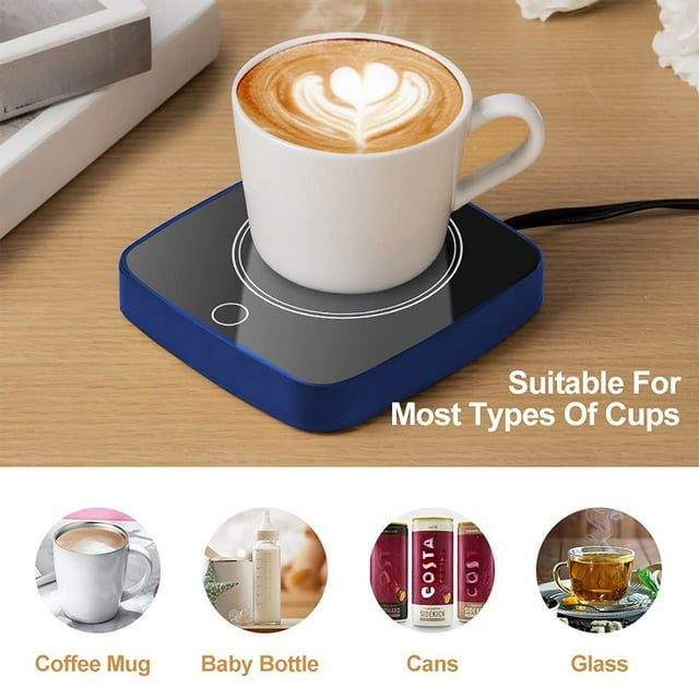 Danhjin Heated Coaster Cup With Three Level Of Temperature Regulation And Insulation 55 Degrees Constant Temperature Cup Warm Cup Coffee Cup Heater
