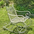 thumbnail image 7 of Outdoor Metal Rocking Arm Chair/Bench (Arm Chair, Antique White), 7 of 7