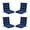 Navy Blue, variant on ZEOLABS Outdoor High Back Chair Cushions Set of 4,Waterproof All-Weather Tufted Seat Back Patio Furniture Cushions with Ties for Lawn Adirondack,Rocking Chair, 45x22 Inch, Yellow