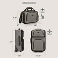 thumbnail image 3 of U.S. Traveler Rio Rugged Fabric Expandable Rolling Carry-on Luggage Set w/ Tote, Gray, 2-Piece (21/10), 3 of 8
