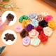 thumbnail image 4 of Uxcell 50 piezas de rosas de cinta de 3 cm para manualidades, flores de tela artificiales, marrón, 4 of 5