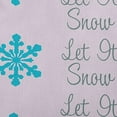 thumbnail image 2 of 20" x 20" Simply Daisy Let It Snow Polyester Indoor/Outdoor Pillow, Light Purple Qty 1, 2 of 3