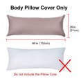 thumbnail image 4 of PiccoCasa 1Pc Pillowcase Zipper Long Staple Cotton, King Light Coffee Color, 4 of 10