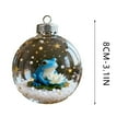 thumbnail image 2 of Lilixerw Frog Christmas Ornament,3.15In Thickened Acrylic Xmas Frog Hanging Decoration with Gold Cord,Festive Party Gifts,Home Office Car Window Decor, 2 of 6