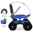 thumbnail image 6 of Alieon Garden Cart Rolling Stool with Four Wheels and Tool Bag, Stable Workseat Sturdy Cart Adjustable Seat Height and Direction, Gardening Helper, Dark Green, 6 of 8