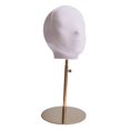 thumbnail image 3 of HILABEE Mannequin Head Model Hat Rack Display Head for Glasses Shopping Mall gold base, 3 of 9