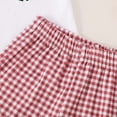 thumbnail image 5 of Toddler Baby Boys Outfits Short Sleeve Tractor Applique Shirt Tops + Gingham Shorts 2Pcs Set, 5 of 6