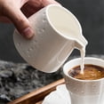 thumbnail image 3 of Small Coffee Milk Jug Ceramic Pointed Mouth Gravy Boat Western Steak Sauce Pot, 3 of 6
